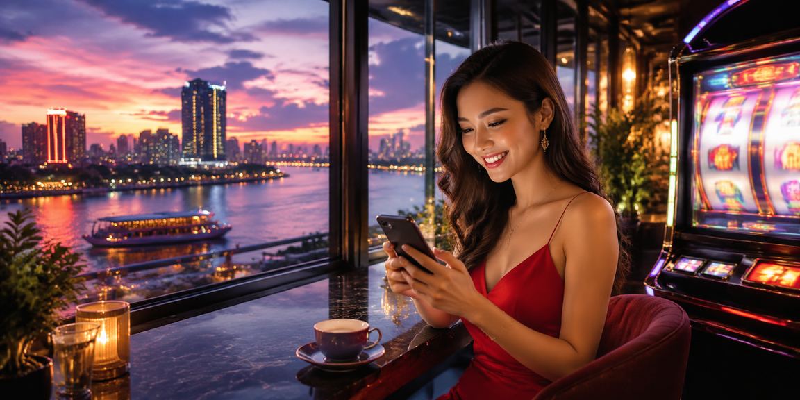 Người chơi tại Sài Gòn trải nghiệm trò chơi slots trực tuyến bên ly cà phê